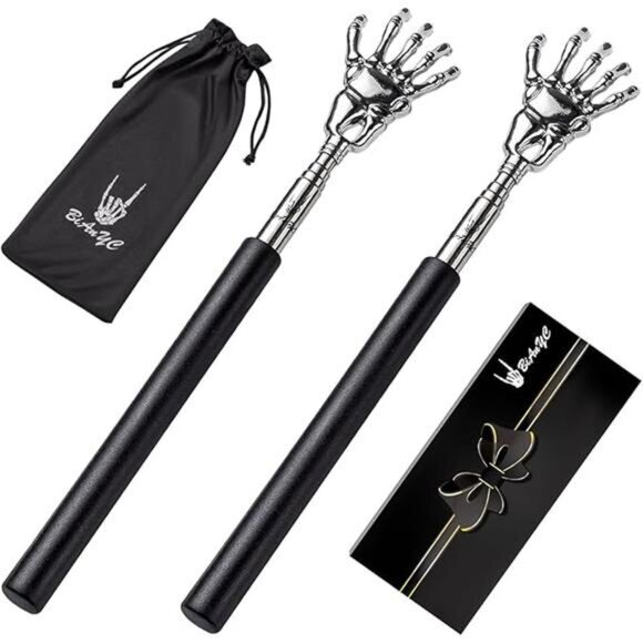 2-Pack Skeleton Hand Back Scratcher Portable Extendable Telescopic Hand Massages - Picture 16 of 16